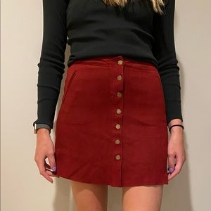 burgundy vintage mini skirt❤️‍🔥